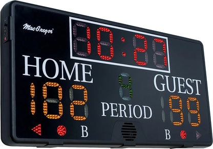 Multisport Indoor Tabletop Scoreboard with remote control, Black